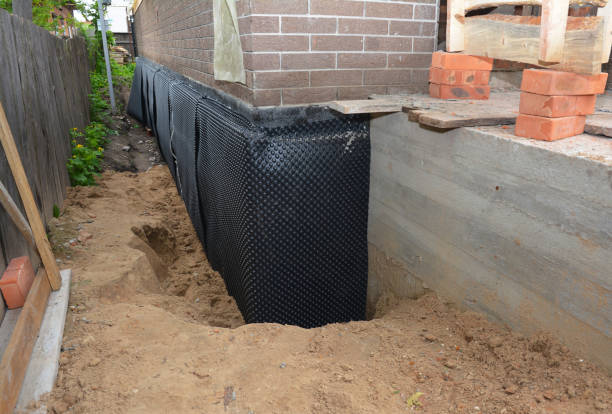SJ Waterproofing Pros technician performing targeted Foundation Crack Repair assessment in Breckenridge, MN